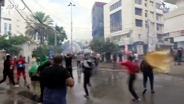 Libano, scontri a Beirut alla manifestazione pro-Palestina
