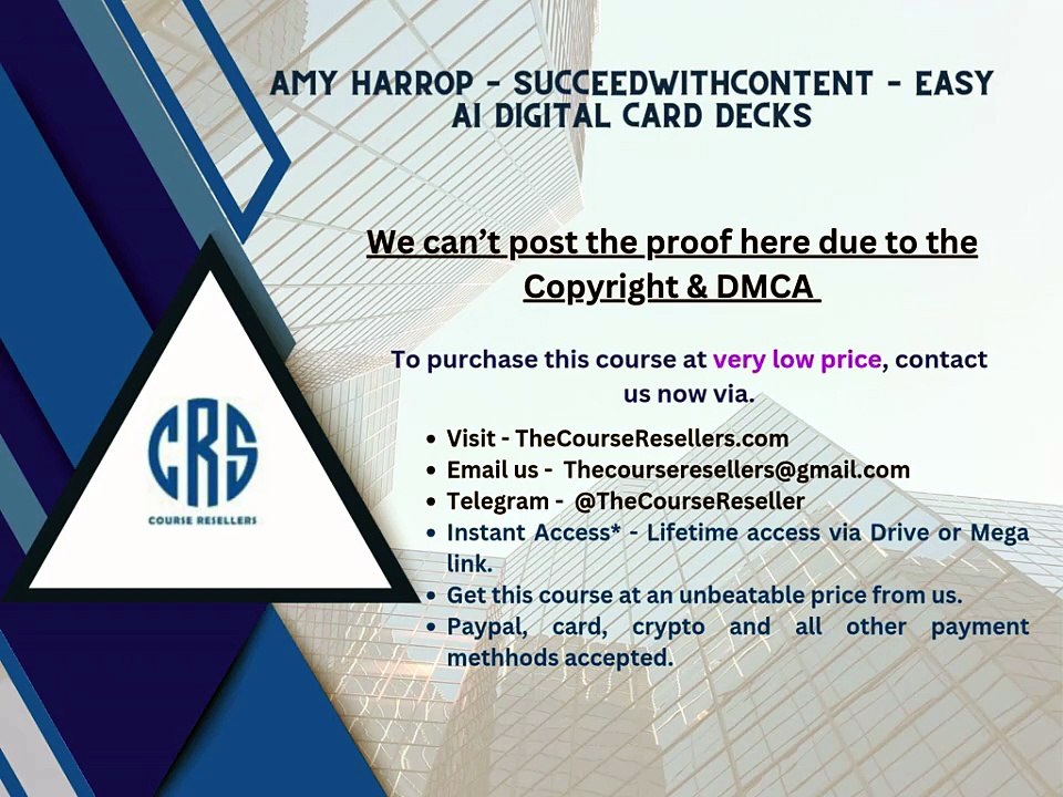 Thecourseresellers.com - Amy Harrop – SucceedWithContent – Easy AI Digital Card Decks