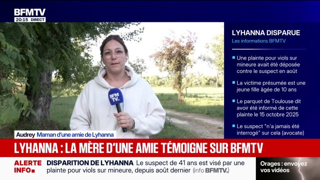 Disparition de Lyhanna: Ma fille m'a expliqué qu'il y avait eu un jeu avec des chatouilles , raconte Audrey, maman d'une amie de Lyhanna