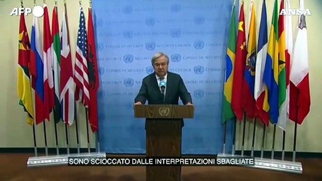 Guterres: Falso che abbia giustificato il terrorismo di Hamas