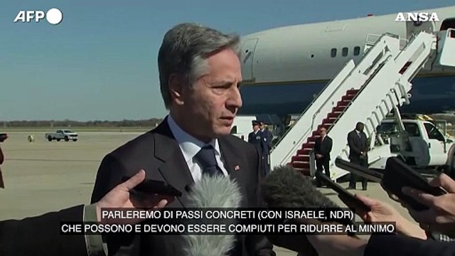 Medio Oriente, Blinken: Gli Stati Uniti sono determinati a scoraggiare l'escalation