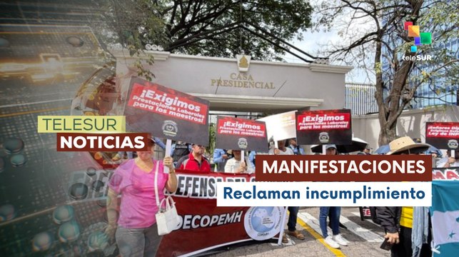 Docentes hondureños exigen el cumplimiento del ajuste salarial