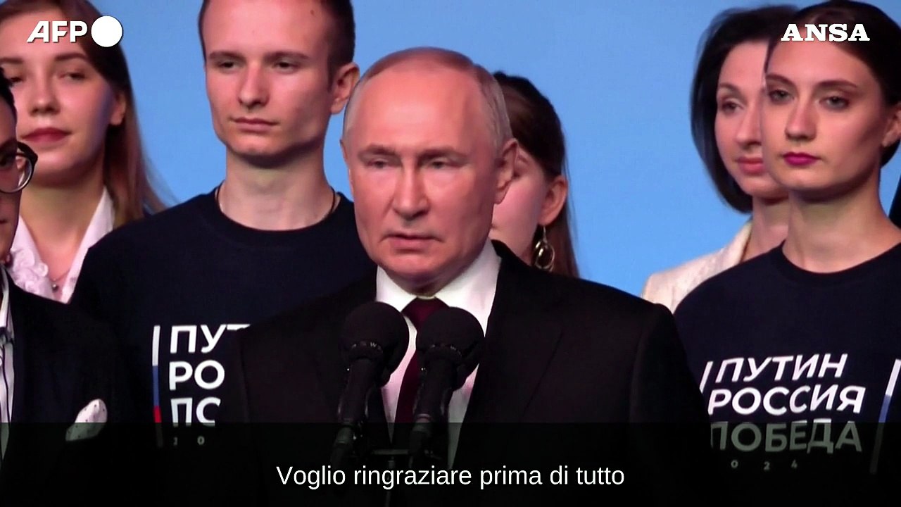 Russia, Putin: "Dall'esito del voto totale fiducia dei cittadini"