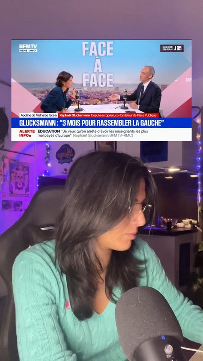 Raphaël Glucksmann se dit capable de “plier” Jean-Luc Mélenchon… ✨