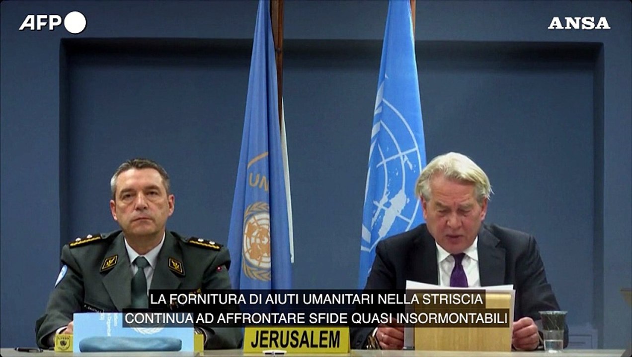 Onu: "Insufficienti i passi di Israele su aiuti umanitari a Gaza"