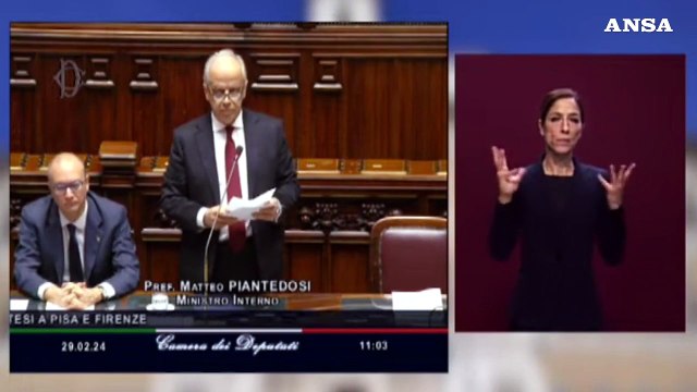 Piantedosi: Niente processi sommari alle forze di polizia