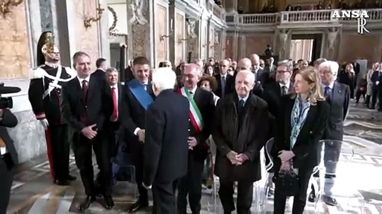 Mattarella alla Reggia di Caserta per la chiusura dell'anno vanvitelliano