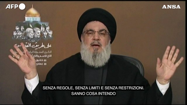 Nasrallah: Se Israele ci fa guerra lotteremo senza limiti