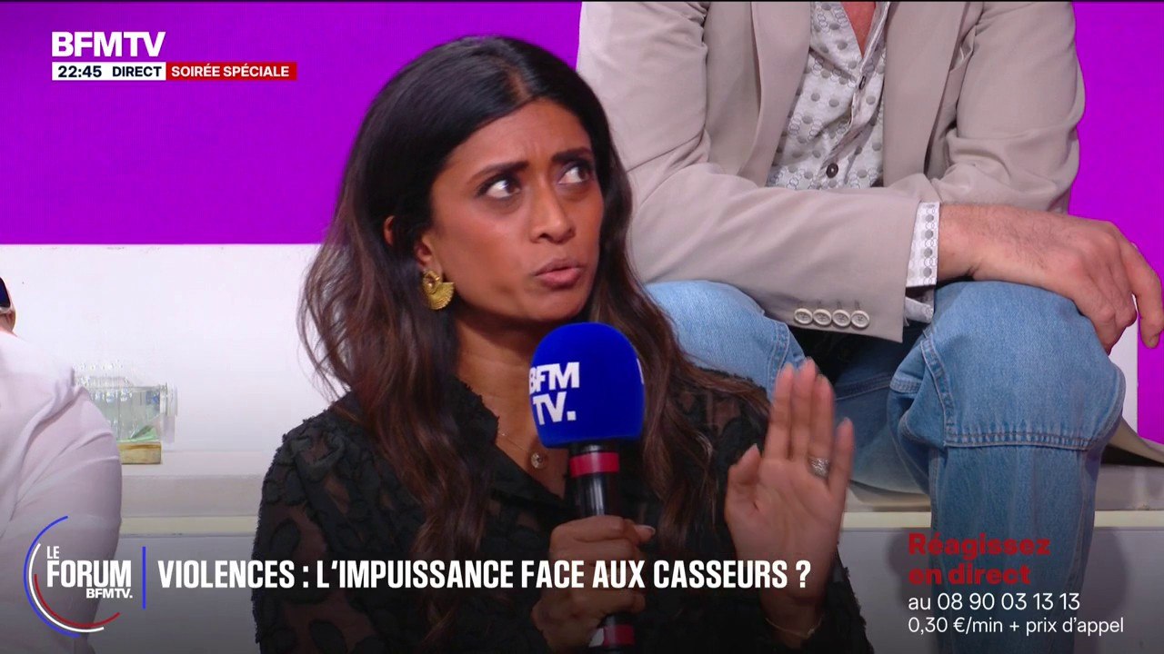 FORUM BFMTV - Violences urbaines: "On est là ce soir pour dire qu'il y a un phénomène récurrent et sur lequel il faut qu'on puisse agir", déclare Prisca Thevenot, députée (Renaissance)