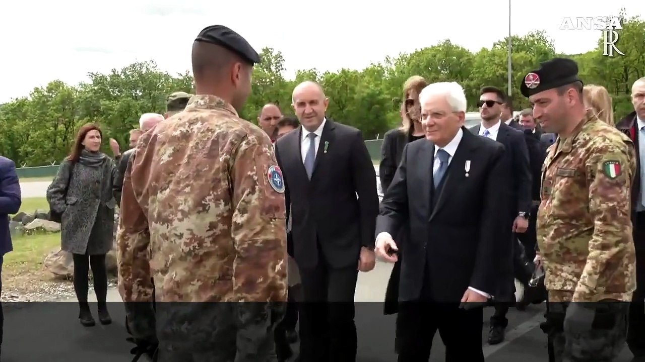Bulgaria, Mattarella in visita alla base Nato di Novo Selo