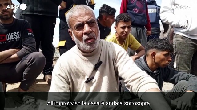 Gaza, il campo profughi di Nuseirat dopo il raid israeliano