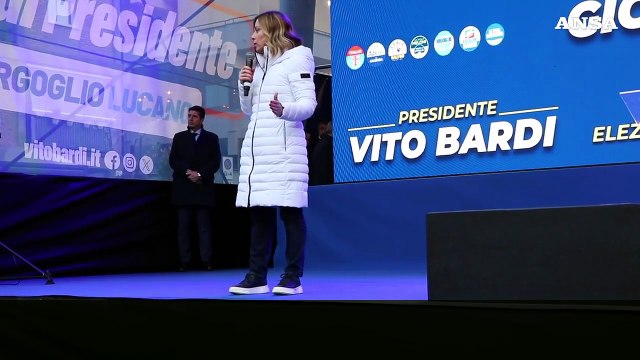 Basilicata, Meloni: Il Sud puo' dimostrare il suo valore