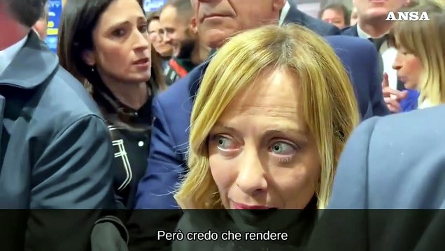 Meloni: Per l'economia la strada intrapresa e' quella giusta
