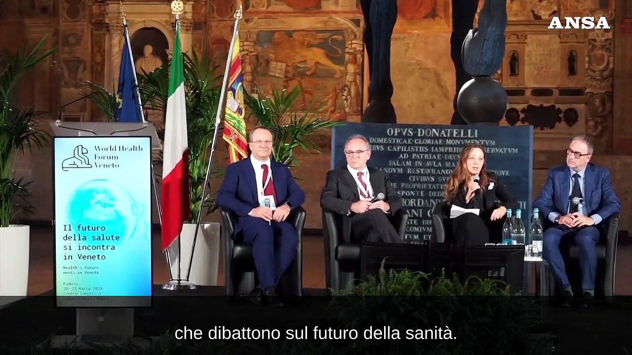 Zaia al World Health Forum a Padova: "Il Veneto e' la Davos della sanita'"