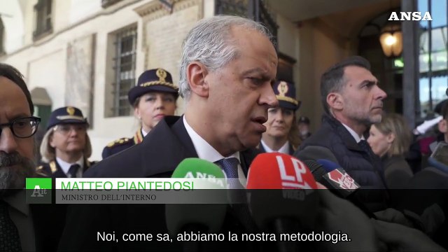 Tensioni universita', il ministro dell'Interno Piantedosi ringrazia le forze dell'ordine