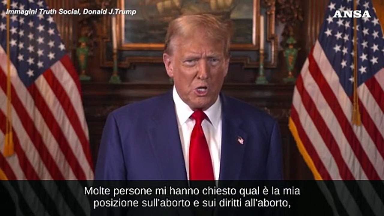Trump respinge il divieto: "Sull'aborto legiferi ogni Stato"