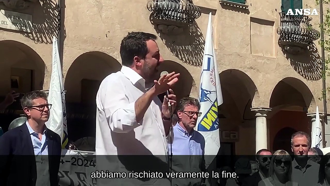40 anni Lega, Salvini: "Senza Bossi non saremmo qui, io ci metto il cuore"