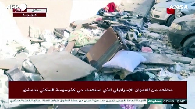 Siria, raid israeliani su un quartiere residenziale di Damasco: almeno tre morti