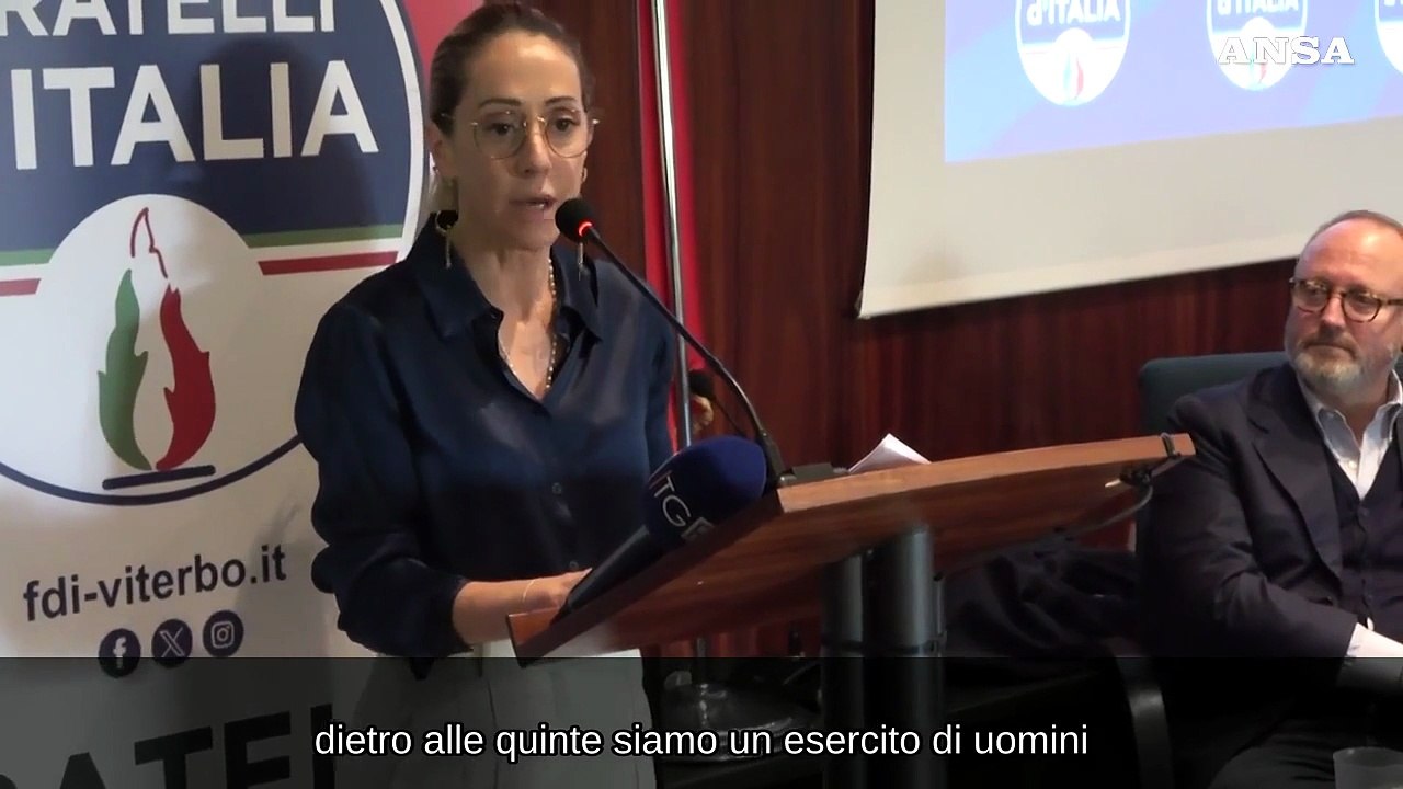 Arianna Meloni: "Non voglio fare il leader, resto militante"