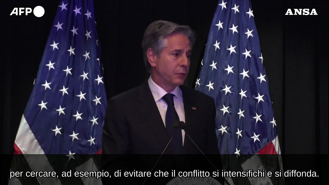 Blinken: "La Cina puo' favorire un calo delle tensioni in Medio Oriente"