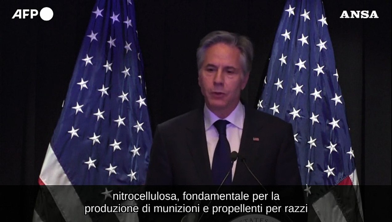 Blinken: "La Russia senza l'apporto cinese avrebbe grossi problemi nella guerra"