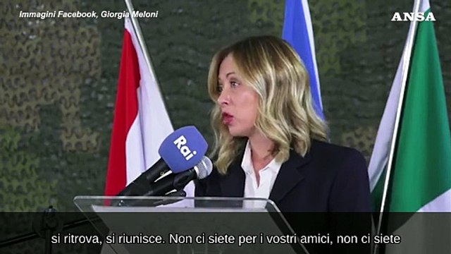 Meloni: La pace non si costruisce a parole ma con la deterrenza