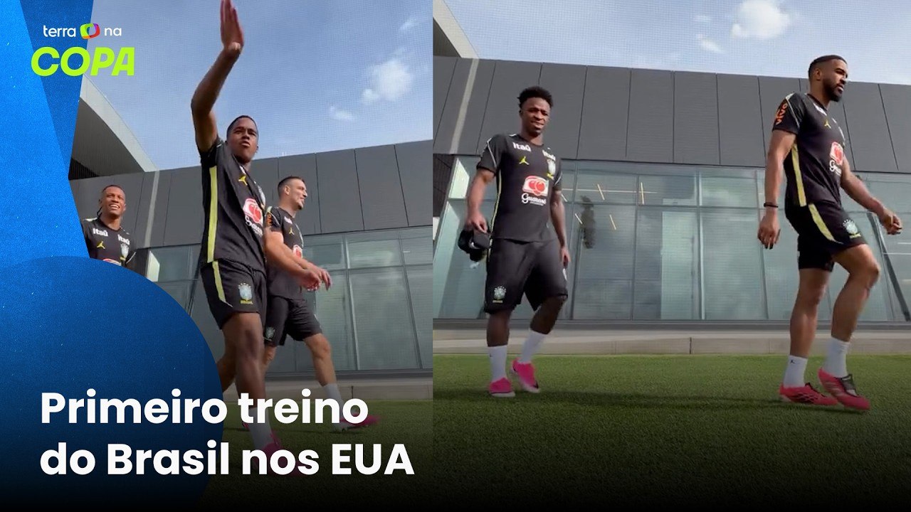 Seleção Brasileira faz primeiro treino nos Estados Unidos #shorts