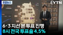6·3 지선 본 투표 진행...9시 전국 투표율 7.4% / YTN