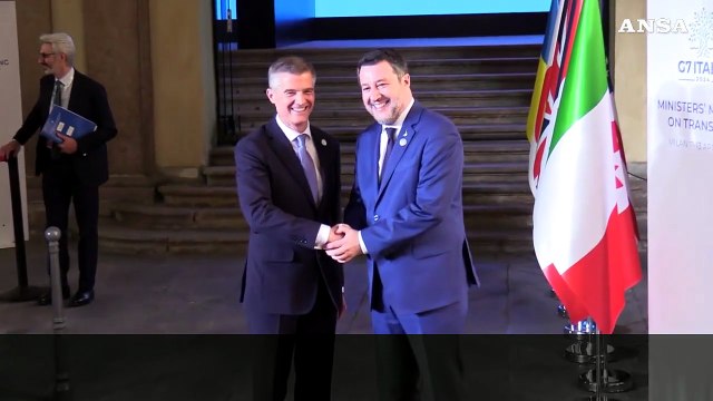 Salvini accoglie a Milano i ministri per il G7 dei trasporti