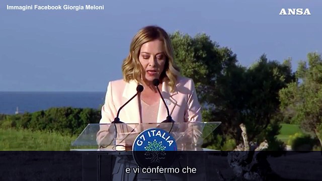 Meloni: Accordo al G7 su asset russi, non e' una confisca