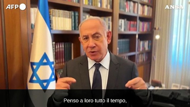 Netanyahu: Lo scopo e' il rilascio dei rapiti e la distruzione di Hamas
