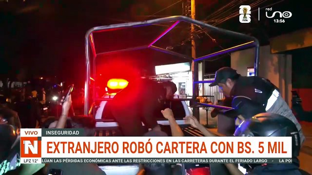 EXTRANJERO ROBÓ CARTERA CON BS 5 MIL.