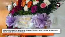 Familiares y amigos se reunieron para despedir a moni encina
