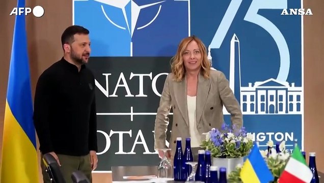Washington, Meloni incontra Zelensky a margine del vertice Nato