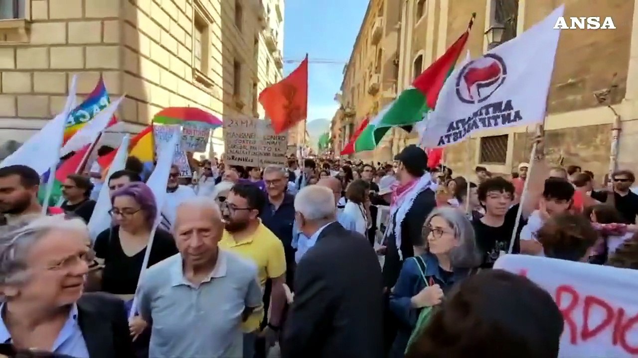 Palermo, il corteo per l'anniversario della strage di Capaci