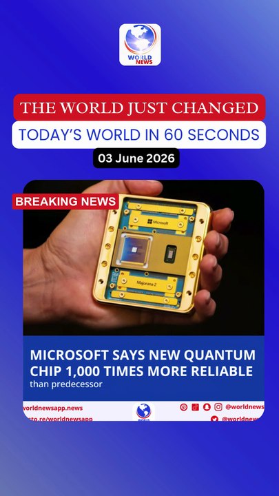 Microsoft says new quantum chip 1,000 times more reliable than predecessor