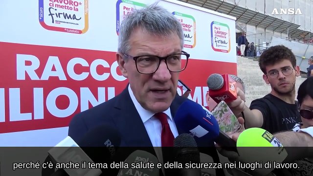 Referendum Lavoro, la Cgil consegna 4 mln di firme in Cassazione. Landini: Per i diritti di tutti