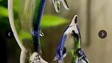 Blue dolphin showpiece