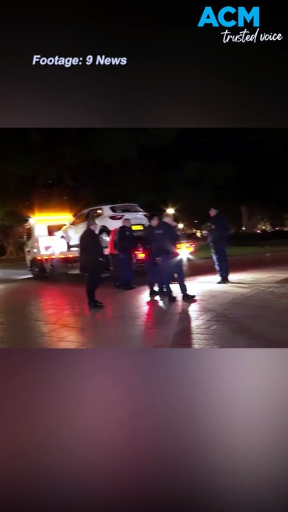 Driver allegedly delivering food reverses car into famous Sydney fountain