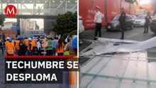 Techumbre del aeropuerto se cae recién entregada; autoridades investigarán responsabilidades