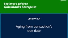 101 - Aging from transaction's due date
