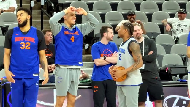 Así fue el último entrenamiento de los Knicks antes de las Finales en San Antonio