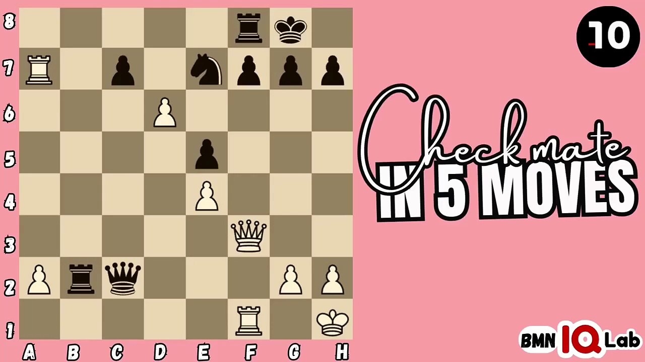 #MindTest 🧠📝 Can you checkmate in 5 moves? (Part 46) (White to play)♟️