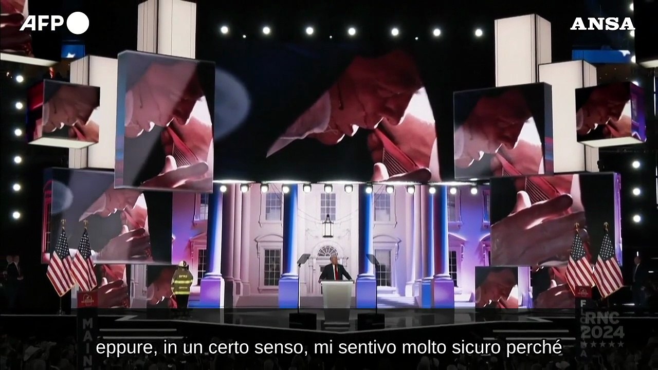 Trump: "Sono sopravvissuto perche' Dio era dalla mia parte"