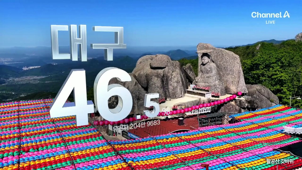 지방선거 투표율 오후 1시 현재 46.0%