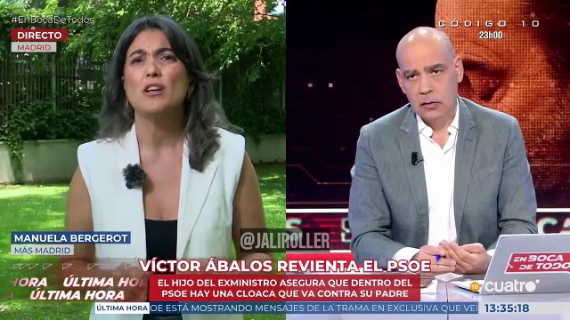 Nacho Abad ridiculiza a la hipócrita Manuela Bergerot que saca el comodín Ayuso para tapar los escándalos del Gobierno Sánchez