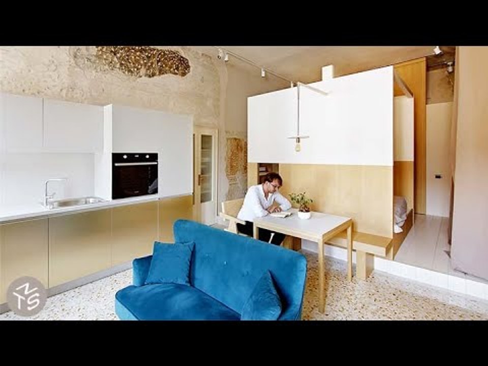 NEVER TOO SMALL: 15th Century Small Apartment Redesign Italy - 36sqm/387sqft