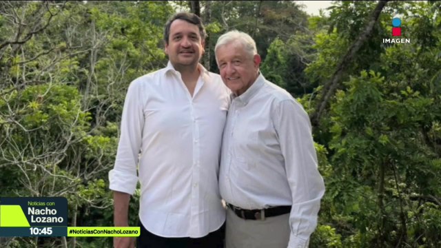 Reapareció el expresidente López Obrador junto a su hijo, Andrés Manuel López Beltrán