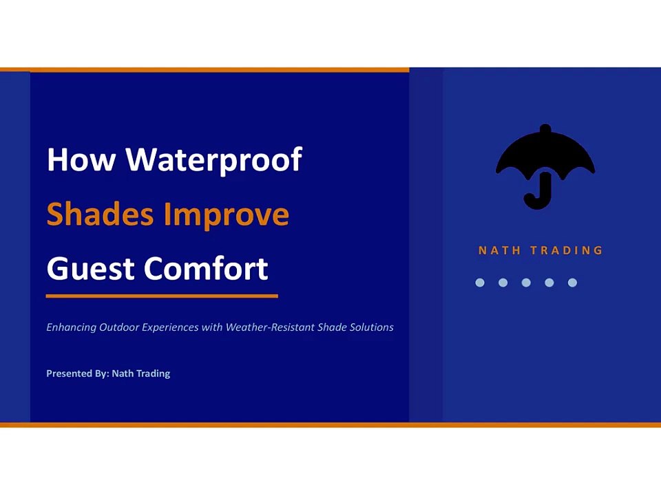 How Waterproof Shades Improve Guest Comfort in Hotels