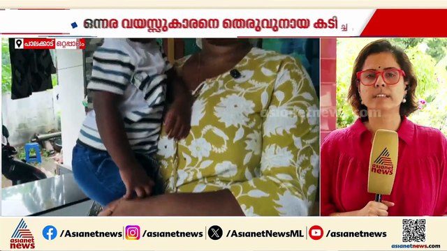 ഒന്നരവയസ്സുകാരന് തെരുവുനായയുടെ കടിയേറ്റു; സിസിടിവി ദൃശ്യങ്ങൾ